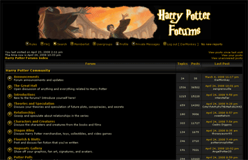 Potter Forums